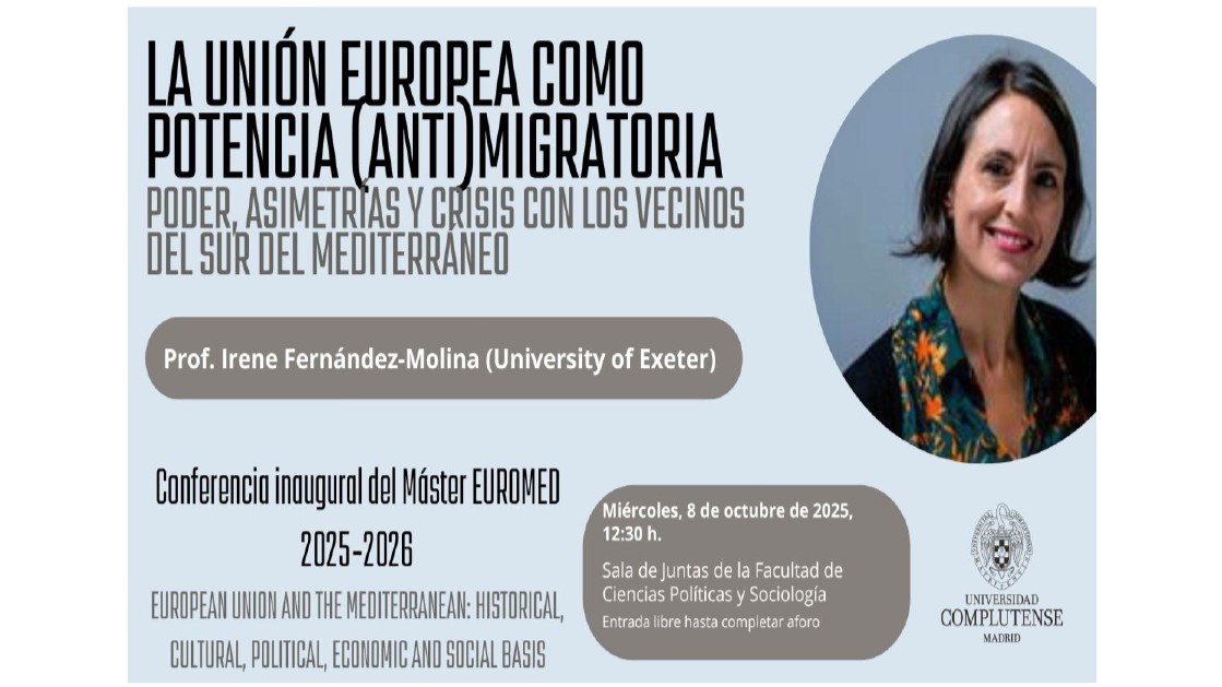 Conferencia inaugural del curso 2025-26 del master en la Unión Europea y el Mediterráneo.